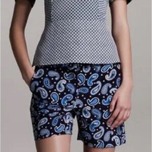 Stella McCartney Blue Paisley Women's Shorts 30”